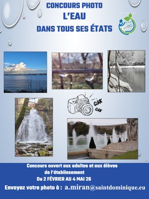 RSE -  Concours  photos  "L'eau dans tous ses états"